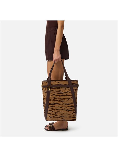 Shopper con stampa tigre ELISABETTA FRANCHI | BS10A62E2/470